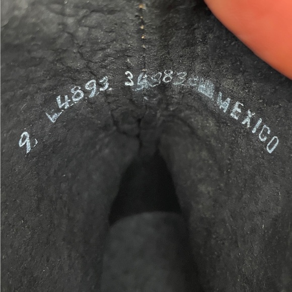 LAX Vintage 90s Y2K chunky moto boots bratz punk combat square toe lug sole sz 9 - Picture 9 of 12